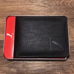 Puma Active Sport Lifestyle Black Bifold Wallet